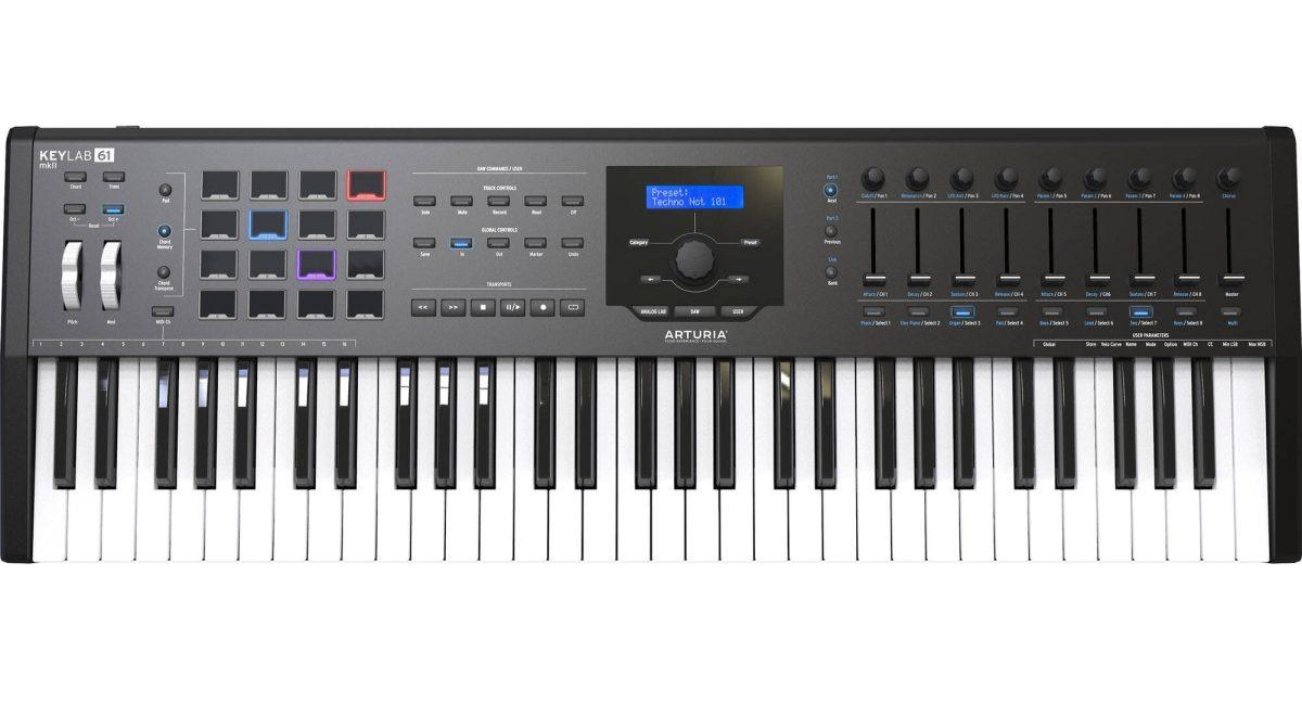 Arturia KeyLab mkII 61 Keyboard Controller, Black