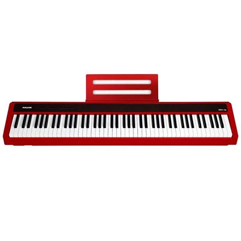 NUX NPK-10 88-Key Scaled Hammer-Action Portable Digital Piano (Red)