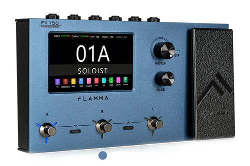 FLAMMA FX150 Guitar Multi Effects Pedal Galaxy Blue