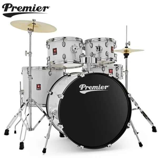 Premier Revolution 22” 5 Pc Drum Sets, White